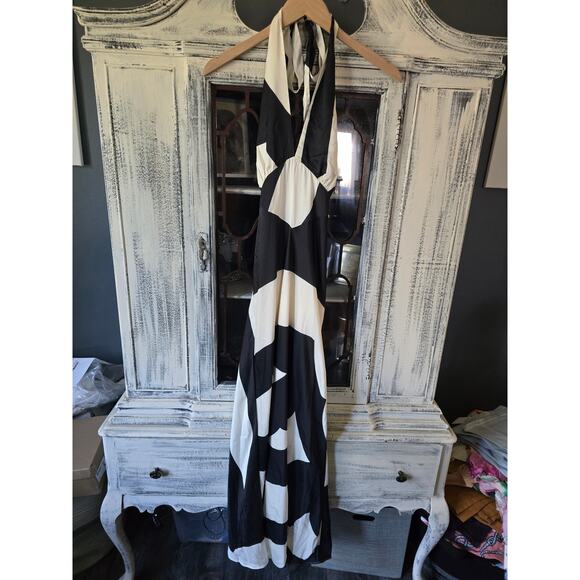 NWT Bardot Citron Halter Midi Dress - Size 6 - Picture 4 of 4